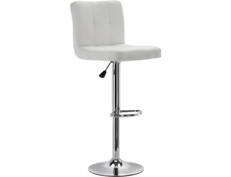 Krzesło Barowe  Kosmetyczne Fryzjerske Fotel Z Oparciem White Outlet - 2